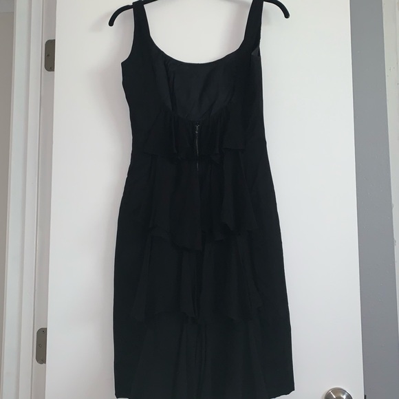 VINTAGE* Goregeous black silk wiggle dress - Picture 2 of 7